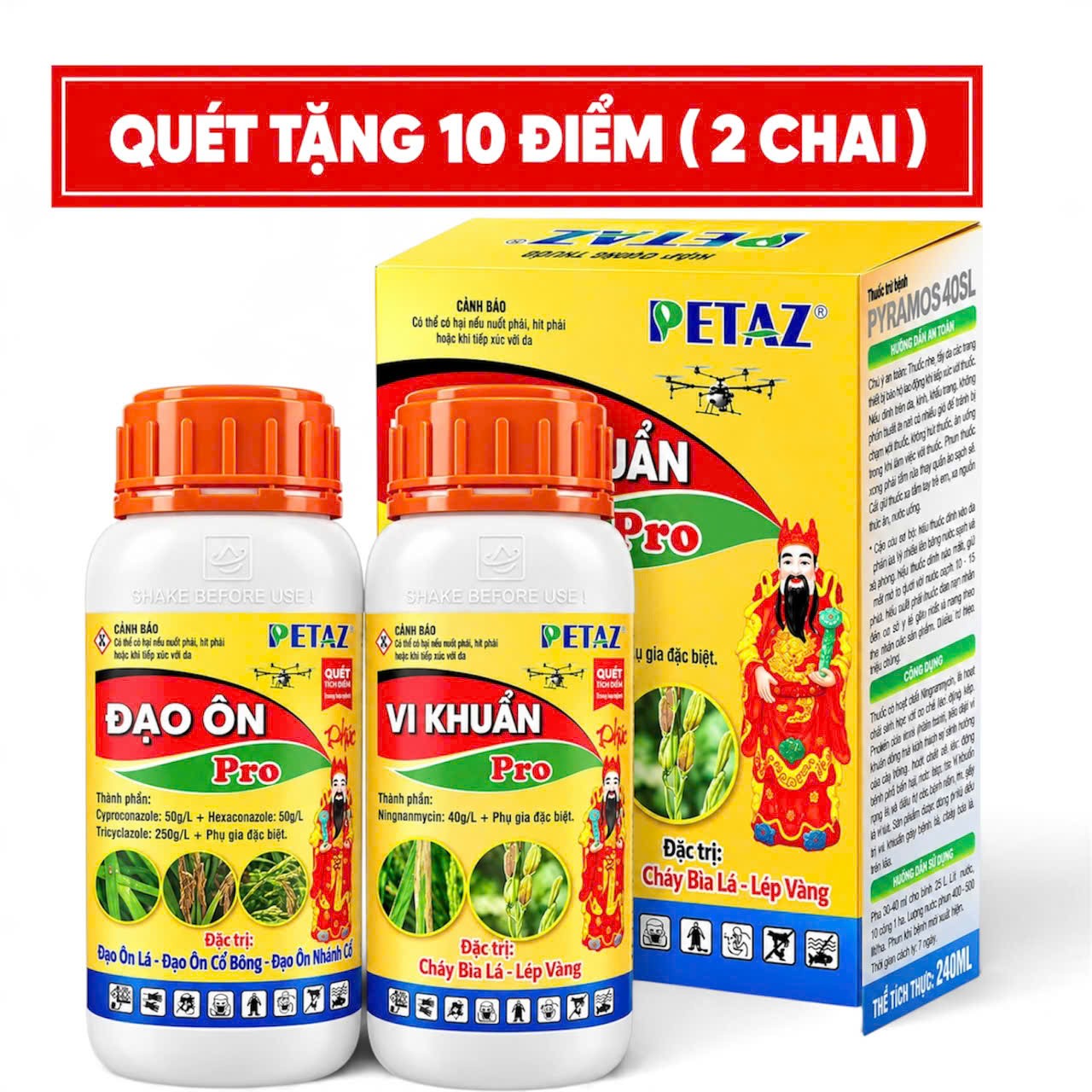 CẶP ĐÔI ĐẠO ÔN , VI KHUẨN  - 240ML